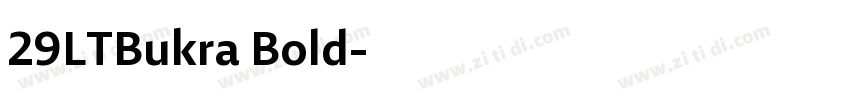 29LTBukra Bold字体转换